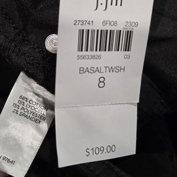 J. Jill Womens 8 Jeans Full Wide Leg High Waist Basalt Regular Casual Stretch - Picture 10 of 12